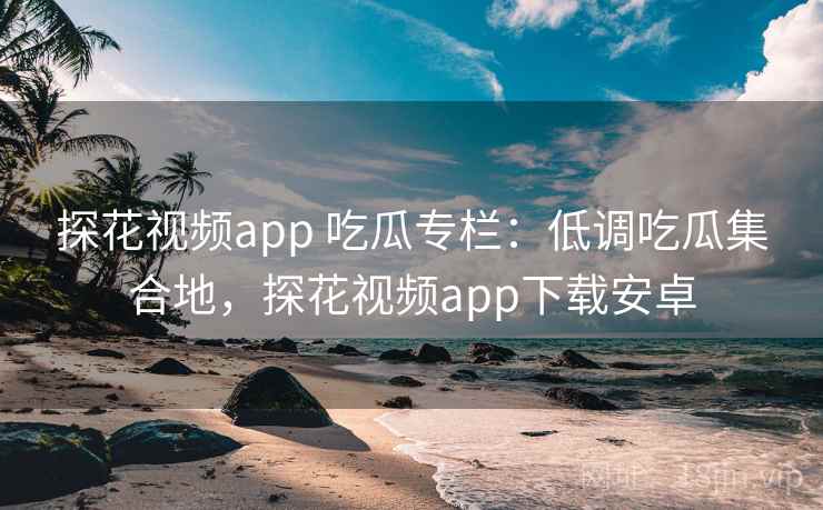 探花视频app 吃瓜专栏：低调吃瓜集合地，探花视频app下载安卓