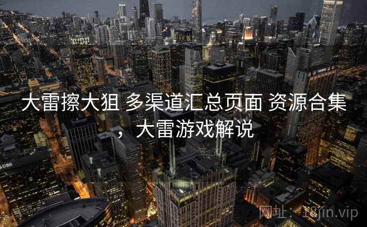 大雷擦大狙 多渠道汇总页面 资源合集，大雷游戏解说