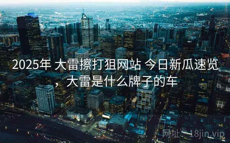2025年 大雷擦打狙网站 今日新瓜速览，大雷是什么牌子的车