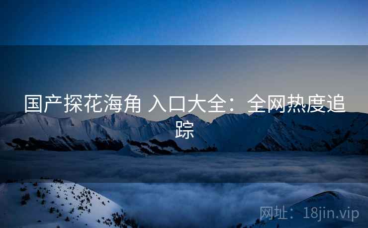 国产探花海角 入口大全：全网热度追踪