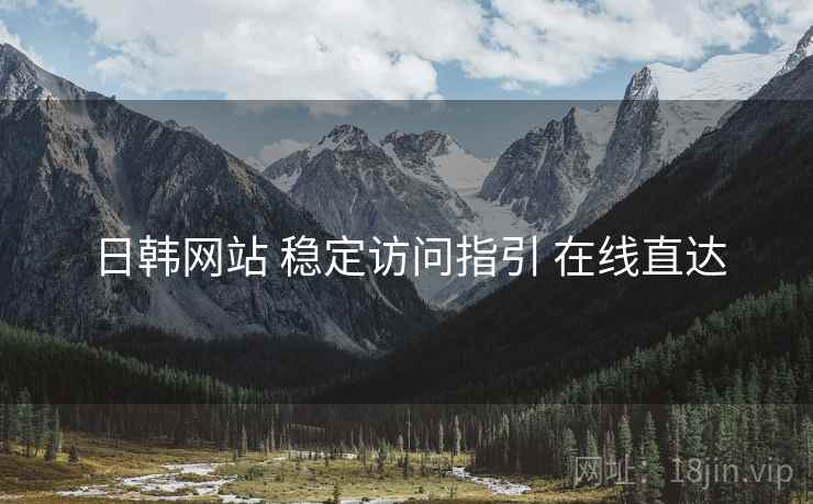 日韩网站 稳定访问指引 在线直达